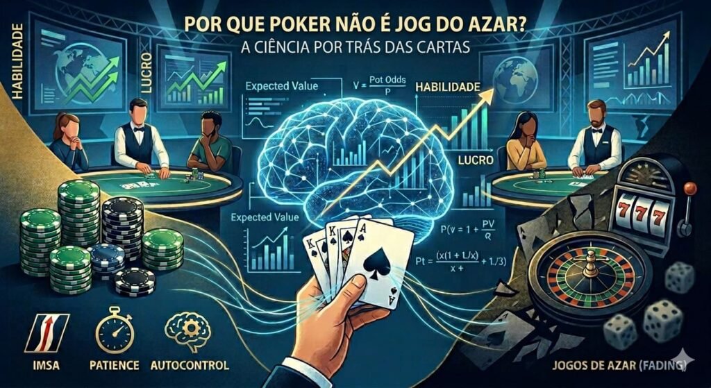 Por que poker não é considerado jogo de azar?